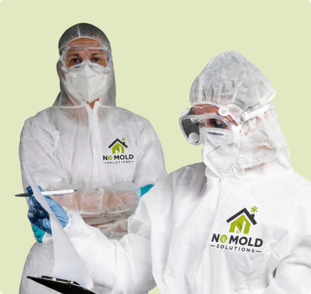Worker inspecting mold